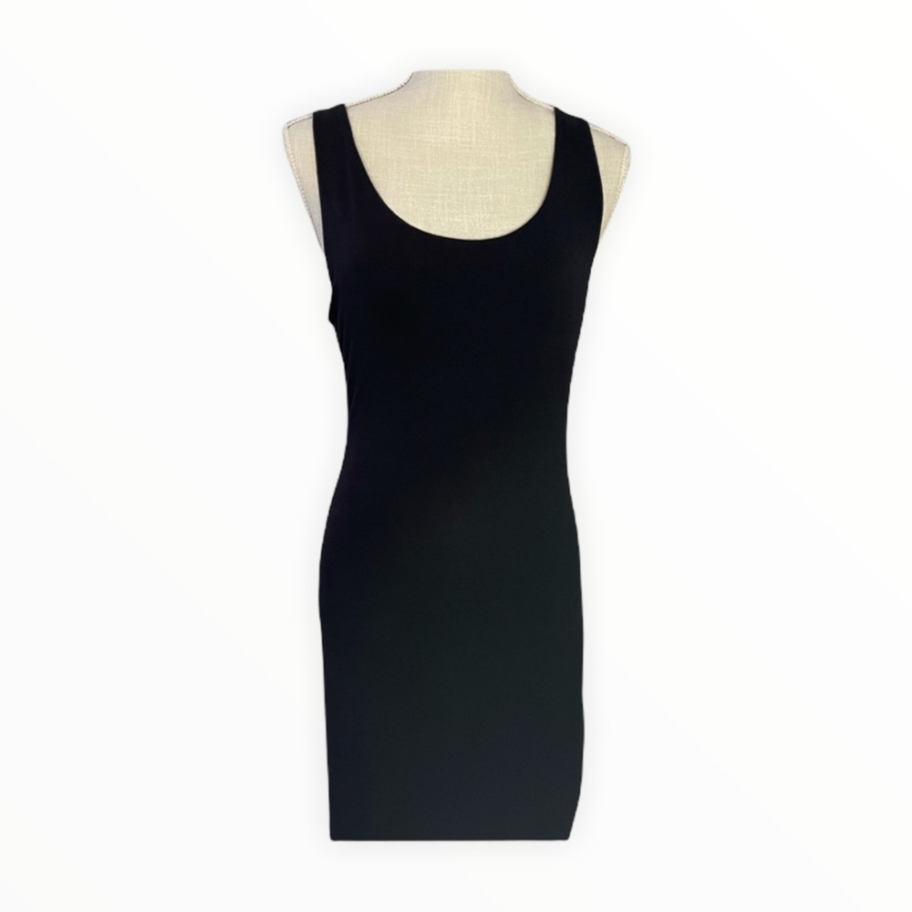 Black Tight Fitting Midi dress